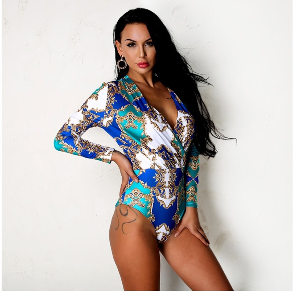 NEW! Silk Vintage Bodysuit - Picture 2 of 8